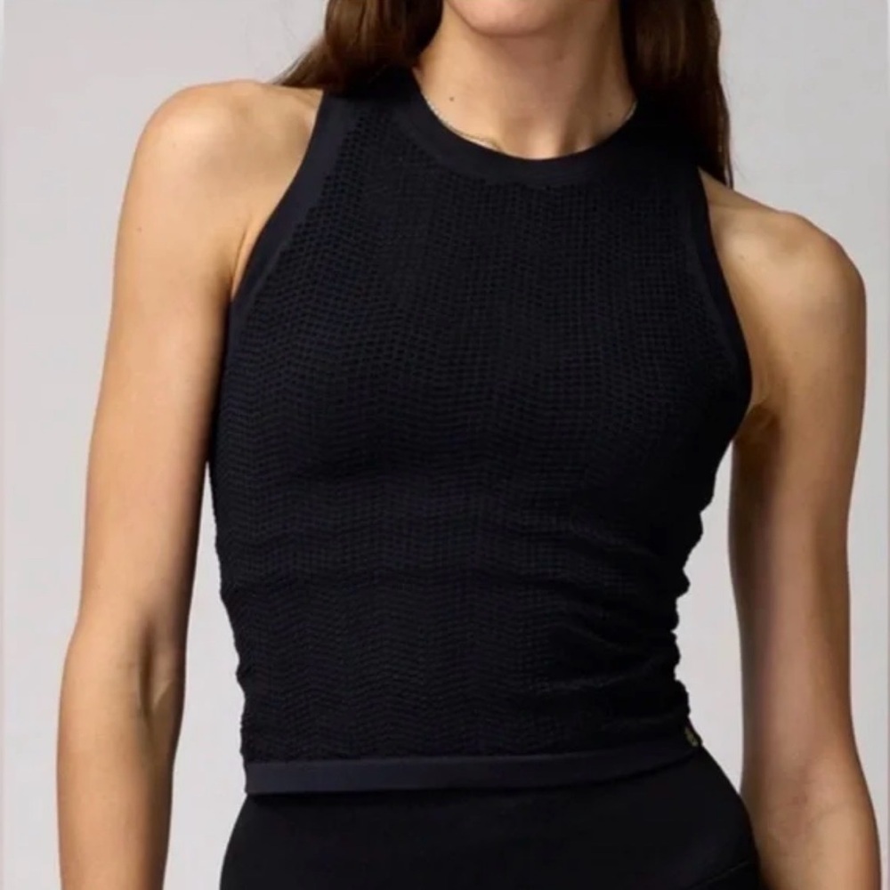 Spiritual Gangster Stretch Black Mesh Tank Top Excellent condition Size XS/S